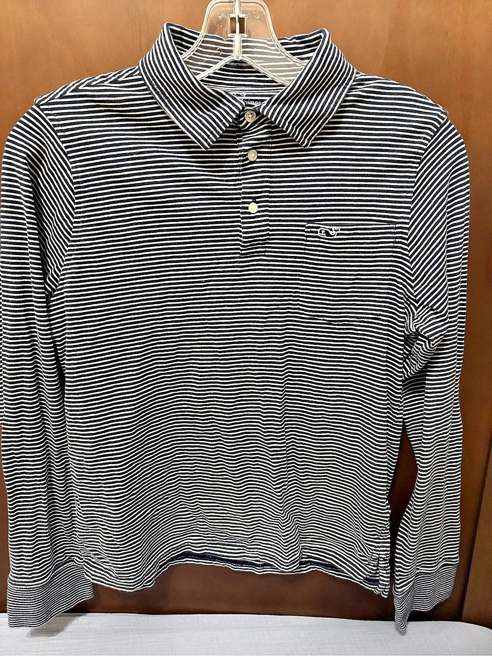 Vineyard Vines Striped Long Sleeve Polo Shirt